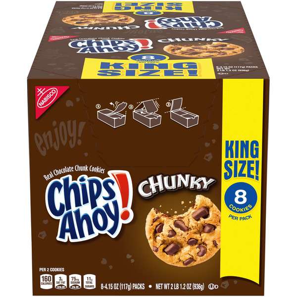Chips Ahoy! Chips Ahoy King Size Chips Ahoy 4.15 oz., PK128 05085